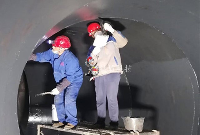 陕西生态水泥窑尾排气筒防腐施工